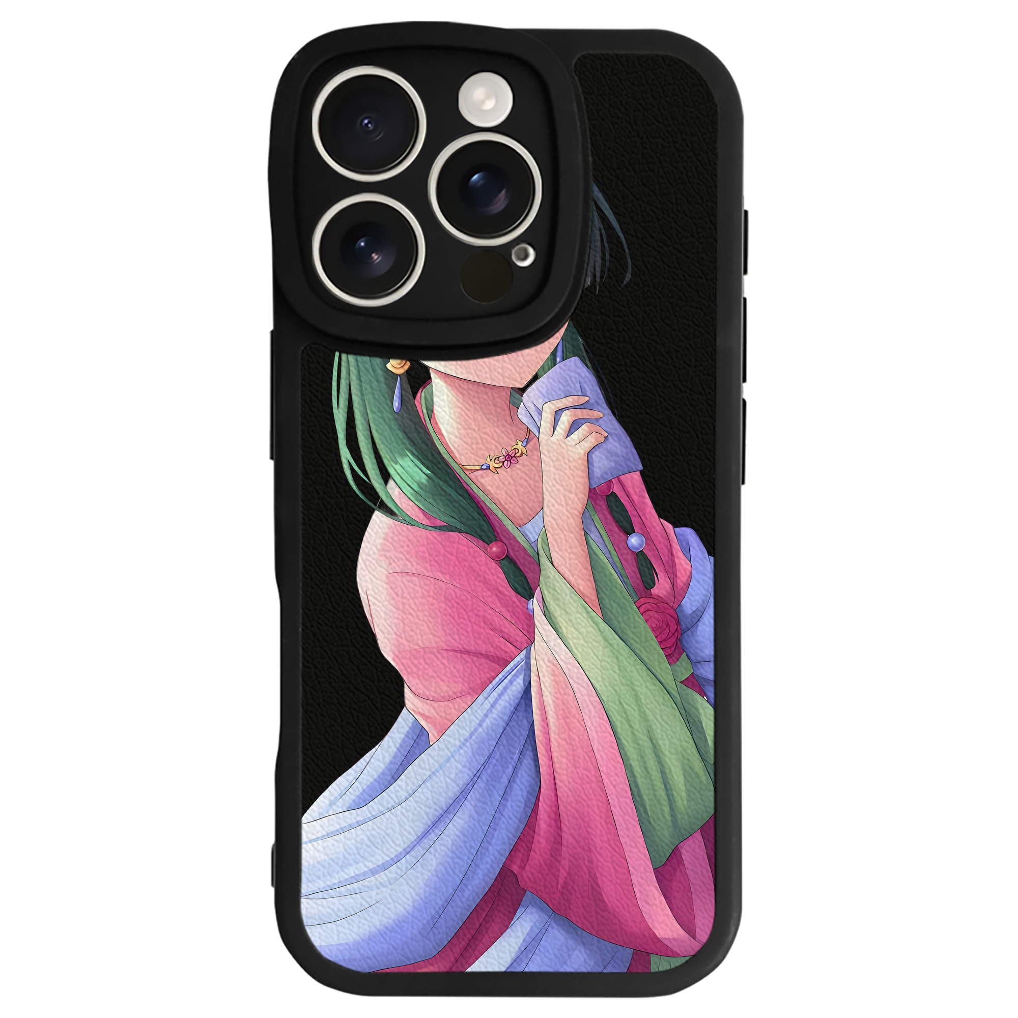 （画像用） 薬屋のひとりごと The Apothecary Diaries 【iPhone 16シリーズ対応】シリコンスマホケース（レザー調） 材質：シリコン